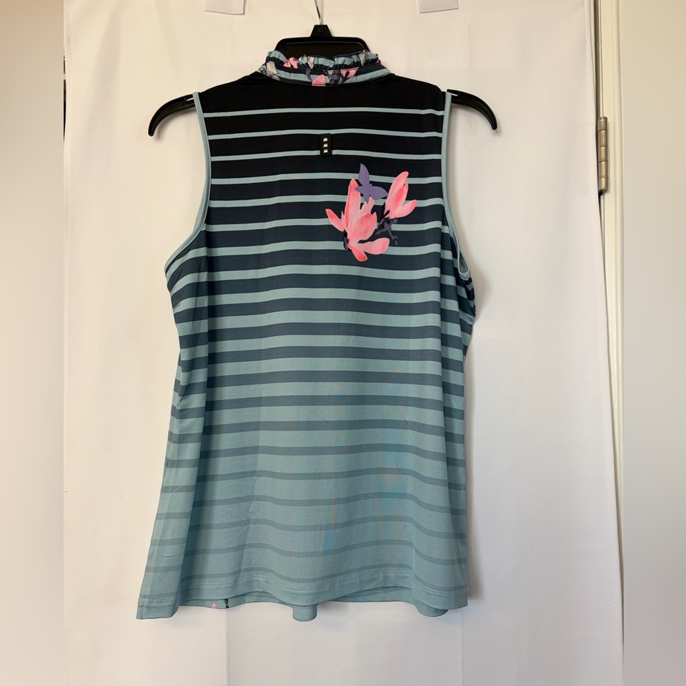 Jamie Sadock Papillon Butterfly Sleeveless performance golf shirt size medium - Picture 5 of 6